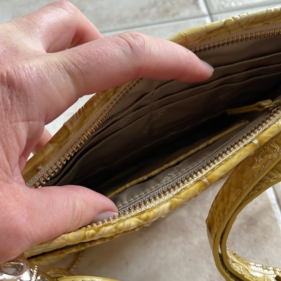 Brand New Brahmin purse. Golden Rod Ombre Melbourne. 9" W X 6" H X 2.25" D - Picture 3 of 3